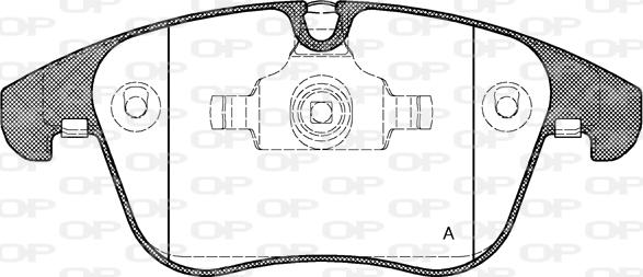 Open Parts BPA1219.00 - Kit de plaquettes de frein, frein à disque cwaw.fr