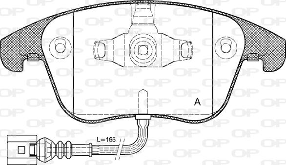 Open Parts BPA1219.21 - Kit de plaquettes de frein, frein à disque cwaw.fr