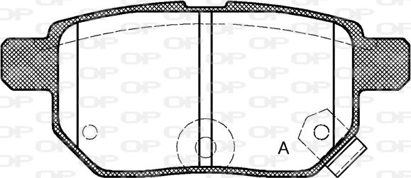 Open Parts BPA1286.02 - Kit de plaquettes de frein, frein à disque cwaw.fr