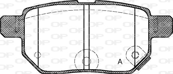 Open Parts BPA1286.22 - Kit de plaquettes de frein, frein à disque cwaw.fr