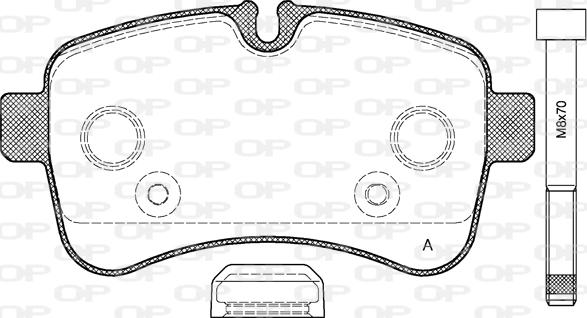 Open Parts BPA1282.00 - Kit de plaquettes de frein, frein à disque cwaw.fr