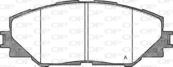 Open Parts BPA1234.00 - Kit de plaquettes de frein, frein à disque cwaw.fr