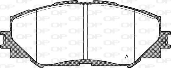 Open Parts BPA1232.00 - Kit de plaquettes de frein, frein à disque cwaw.fr