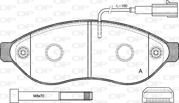 Open Parts BPA1237.01 - Kit de plaquettes de frein, frein à disque cwaw.fr