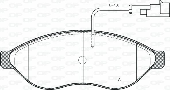 Open Parts BPA1237.11 - Kit de plaquettes de frein, frein à disque cwaw.fr