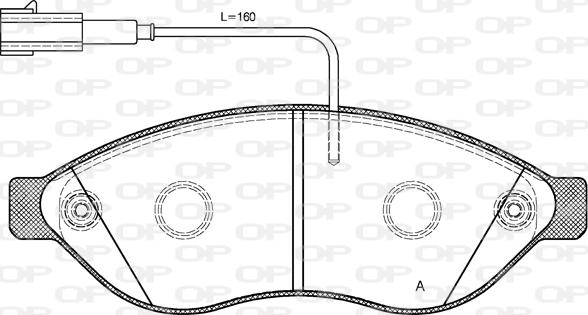 Open Parts BPA1237.12 - Kit de plaquettes de frein, frein à disque cwaw.fr