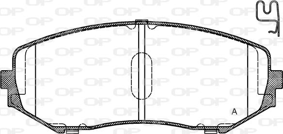 Open Parts BPA1225.02 - Kit de plaquettes de frein, frein à disque cwaw.fr