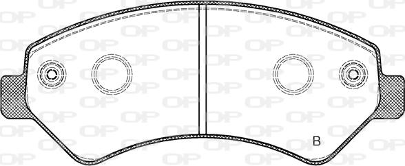 Open Parts BPA1275.01 - Kit de plaquettes de frein, frein à disque cwaw.fr