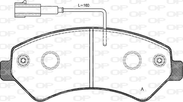 Open Parts BPA1275.12 - Kit de plaquettes de frein, frein à disque cwaw.fr