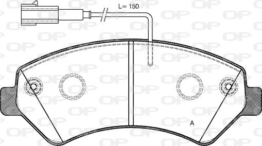 Open Parts BPA1275.22 - Kit de plaquettes de frein, frein à disque cwaw.fr