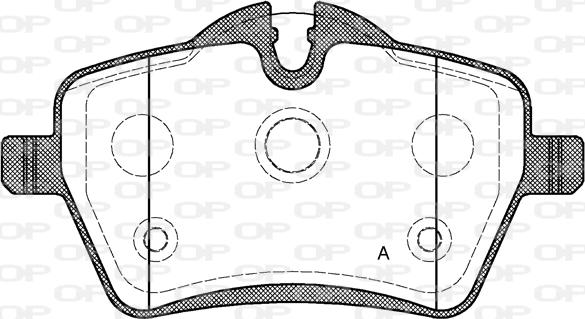 Open Parts BPA1277.00 - Kit de plaquettes de frein, frein à disque cwaw.fr