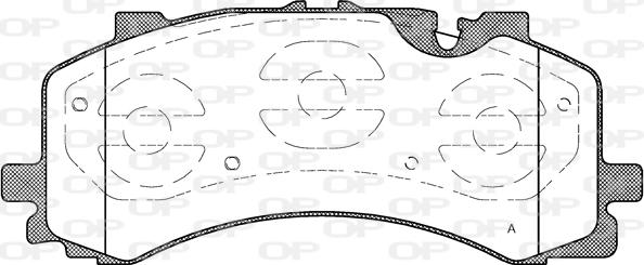 Open Parts BPA1744.00 - Kit de plaquettes de frein, frein à disque cwaw.fr