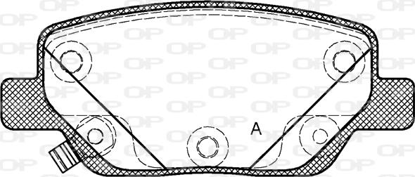 Open Parts BPA1700.02 - Kit de plaquettes de frein, frein à disque cwaw.fr