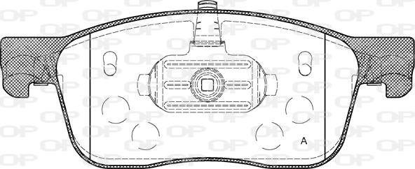 Open Parts BPA1719.00 - Kit de plaquettes de frein, frein à disque cwaw.fr