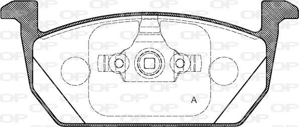 Open Parts BPA1710.00 - Kit de plaquettes de frein, frein à disque cwaw.fr