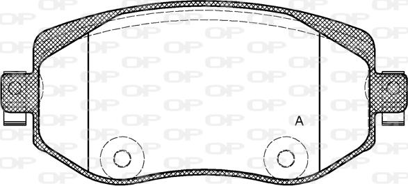 Open Parts BPA1724.08 - Kit de plaquettes de frein, frein à disque cwaw.fr