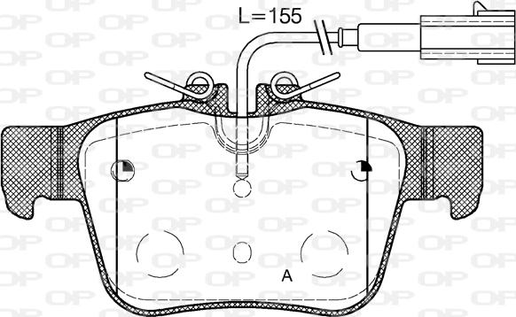 Open Parts BPA1722.02 - Kit de plaquettes de frein, frein à disque cwaw.fr