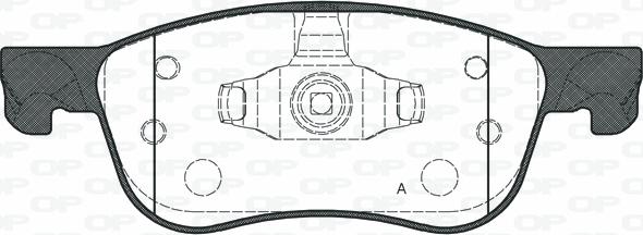 Open Parts BPA1776.00 - Kit de plaquettes de frein, frein à disque cwaw.fr