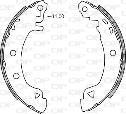 Open Parts BSA2099.00 - Jeu de mâchoires de frein cwaw.fr