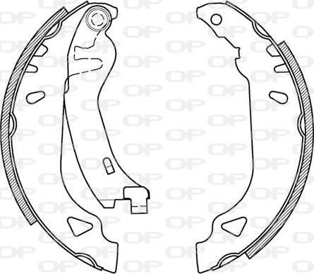 Open Parts BSA2094.00 - Jeu de mâchoires de frein cwaw.fr