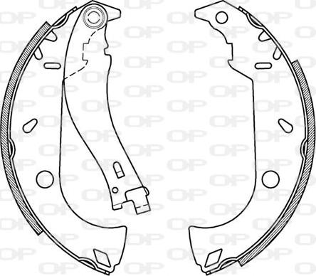 Open Parts BSA2095.00 - Jeu de mâchoires de frein cwaw.fr