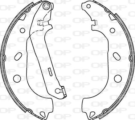 Open Parts BSA2090.00 - Jeu de mâchoires de frein cwaw.fr