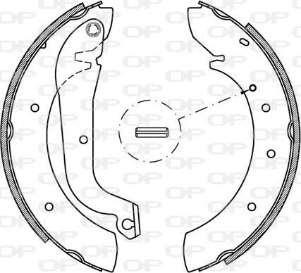 Open Parts BSA2093.00 - Jeu de mâchoires de frein cwaw.fr