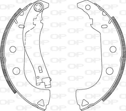 Open Parts BSA2092.00 - Jeu de mâchoires de frein cwaw.fr