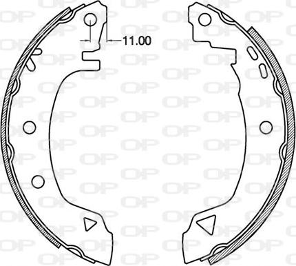 Open Parts BSA2097.00 - Jeu de mâchoires de frein cwaw.fr