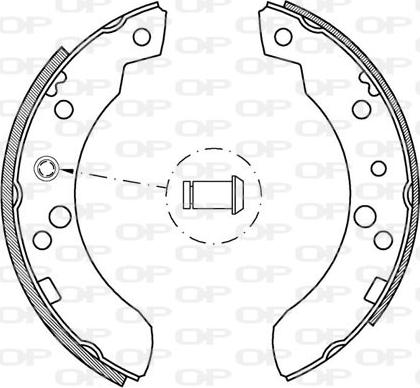 Open Parts BSA2049.00 - Jeu de mâchoires de frein cwaw.fr