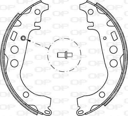 Open Parts BSA2044.00 - Jeu de mâchoires de frein cwaw.fr