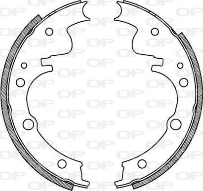 Open Parts BSA2045.00 - Jeu de mâchoires de frein cwaw.fr