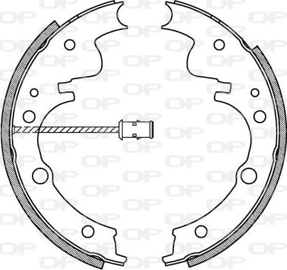 Open Parts BSA2046.00 - Jeu de mâchoires de frein cwaw.fr