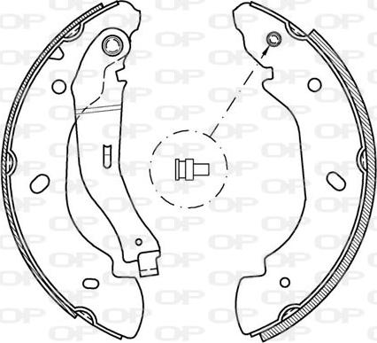 Open Parts BSA2047.00 - Jeu de mâchoires de frein cwaw.fr