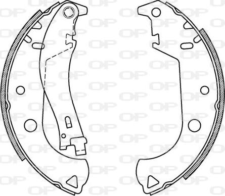 Open Parts BSA2059.00 - Jeu de mâchoires de frein cwaw.fr