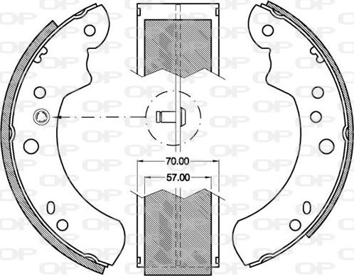 Open Parts BSA2050.00 - Jeu de mâchoires de frein cwaw.fr