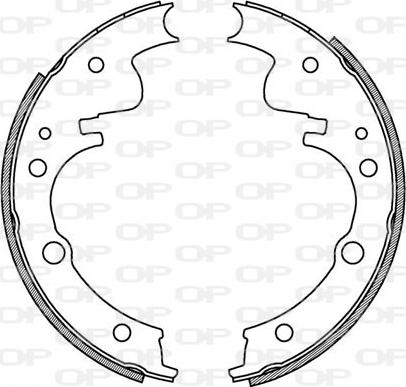 Open Parts BSA2058.00 - Jeu de mâchoires de frein cwaw.fr