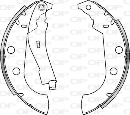 Open Parts BSA2064.00 - Jeu de mâchoires de frein cwaw.fr