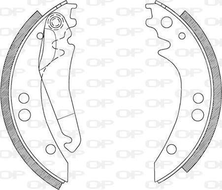 Open Parts BSA2065.00 - Jeu de mâchoires de frein cwaw.fr