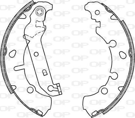 Open Parts BSA2066.00 - Jeu de mâchoires de frein cwaw.fr