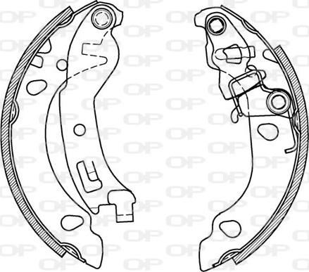 Open Parts BSA2068.00 - Jeu de mâchoires de frein cwaw.fr