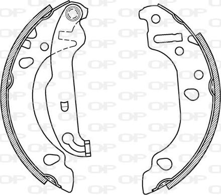 Open Parts BSA2067.00 - Jeu de mâchoires de frein cwaw.fr