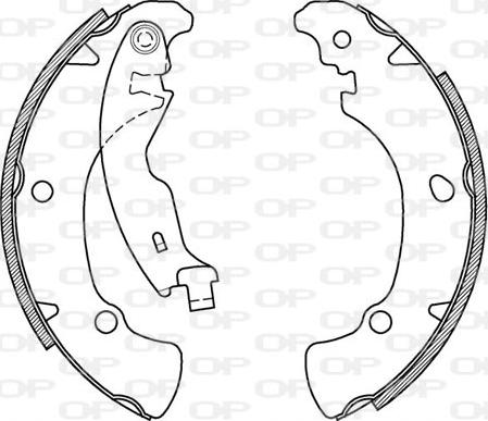 Open Parts BSA2009.00 - Jeu de mâchoires de frein cwaw.fr