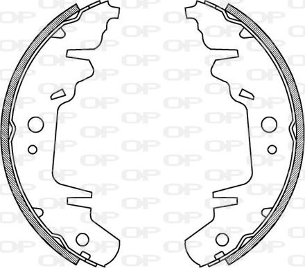 Open Parts BSA2004.00 - Jeu de mâchoires de frein cwaw.fr