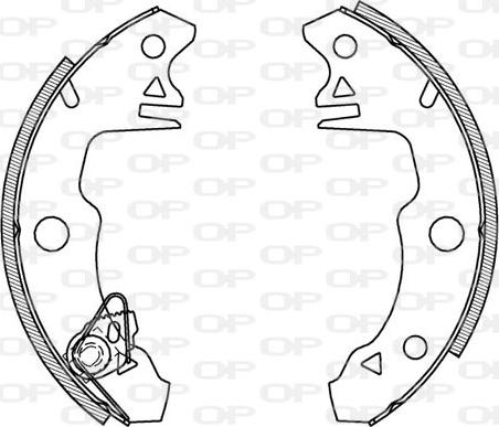 Open Parts BSA2005.00 - Jeu de mâchoires de frein cwaw.fr