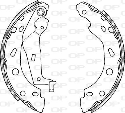 Open Parts BSA2000.00 - Jeu de mâchoires de frein cwaw.fr