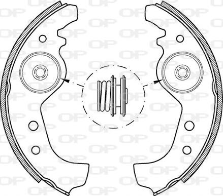 Open Parts BSA2001.00 - Jeu de mâchoires de frein cwaw.fr