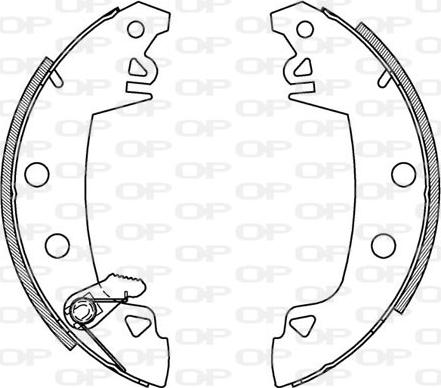 Open Parts BSA2003.00 - Jeu de mâchoires de frein cwaw.fr