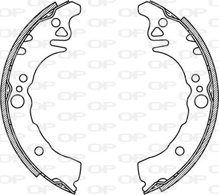 Open Parts BSA2084.00 - Jeu de mâchoires de frein cwaw.fr