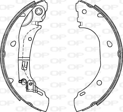 Open Parts BSA2086.00 - Jeu de mâchoires de frein cwaw.fr